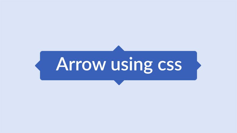 arrow using css